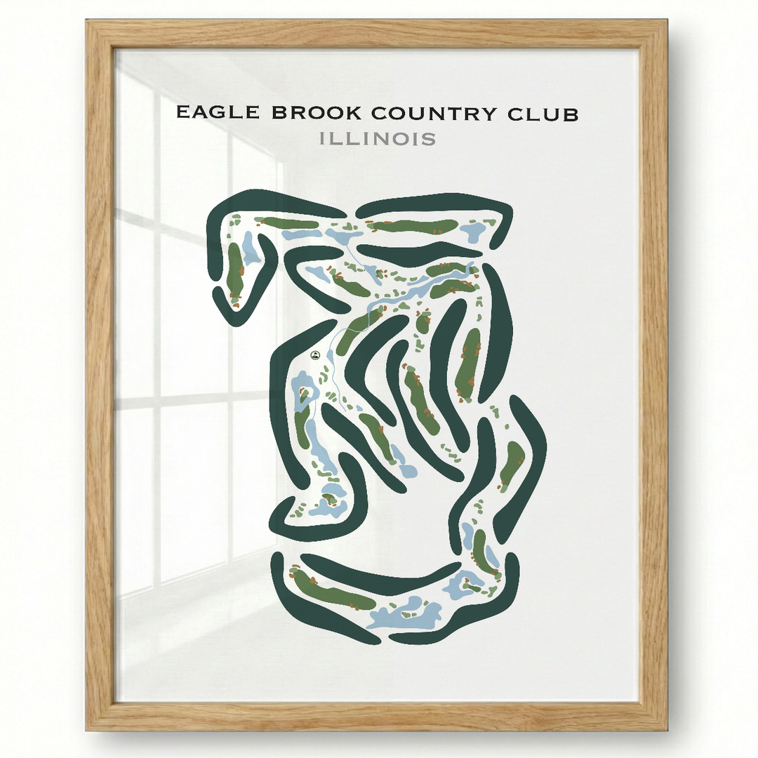 Eagle Brook Country Club, Illinois - Printed Golf Courses