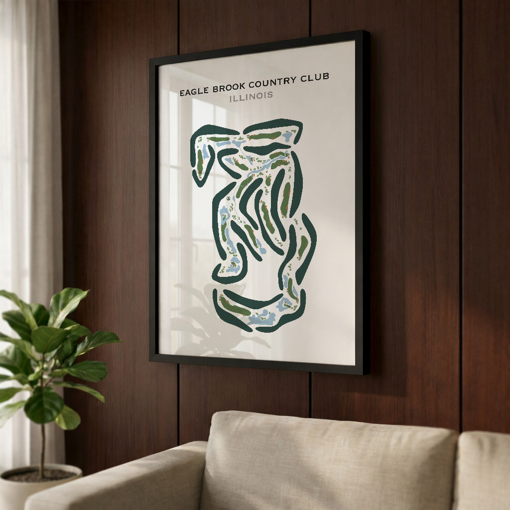 Eagle Brook Country Club, Illinois - Printed Golf Courses
