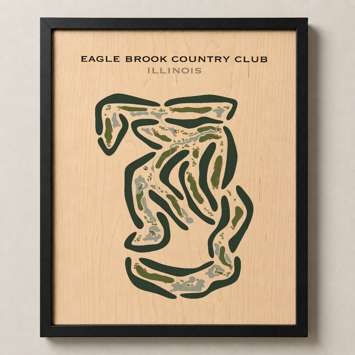 Eagle Brook Country Club, Illinois - Printed Golf Courses