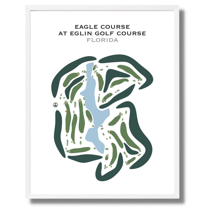 Eagle Course at Eglin Golf Course, Florida - Printed Golf Courses
