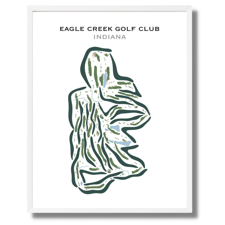 Eagle Creek Golf Club, Indiana - Printed Golf Course