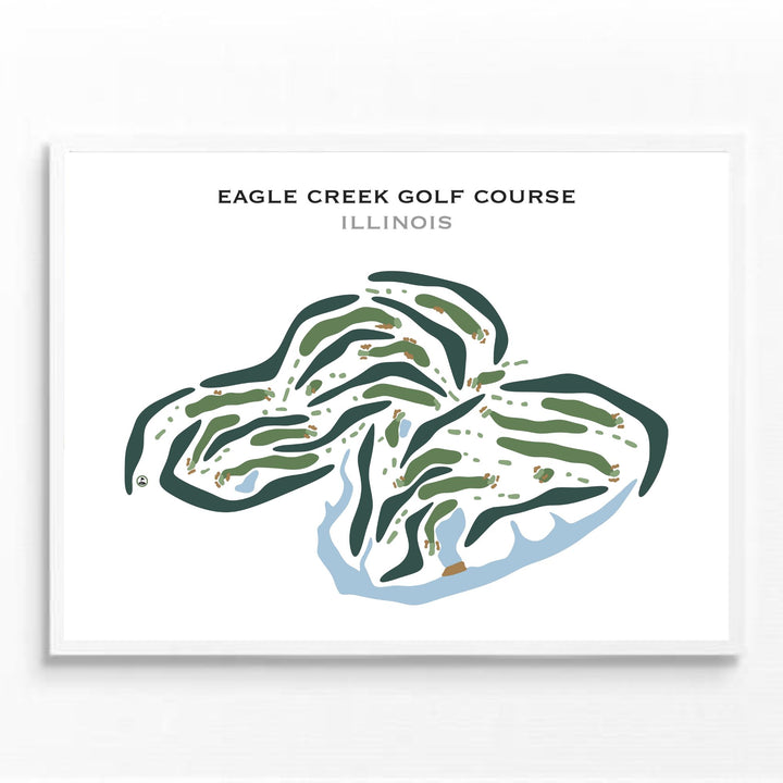 Eagle Creek Golf Course, Illinois - Printed Golf Courses