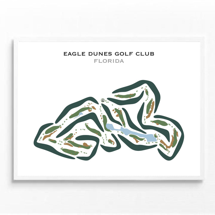 Eagle Dunes Golf Club, Florida - Printed Golf Courses