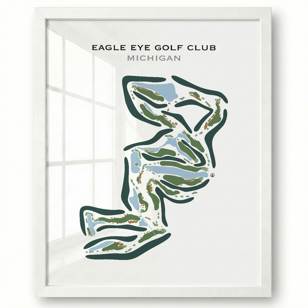 Eagle Eye Golf Club, Michigan - Printed Golf Course