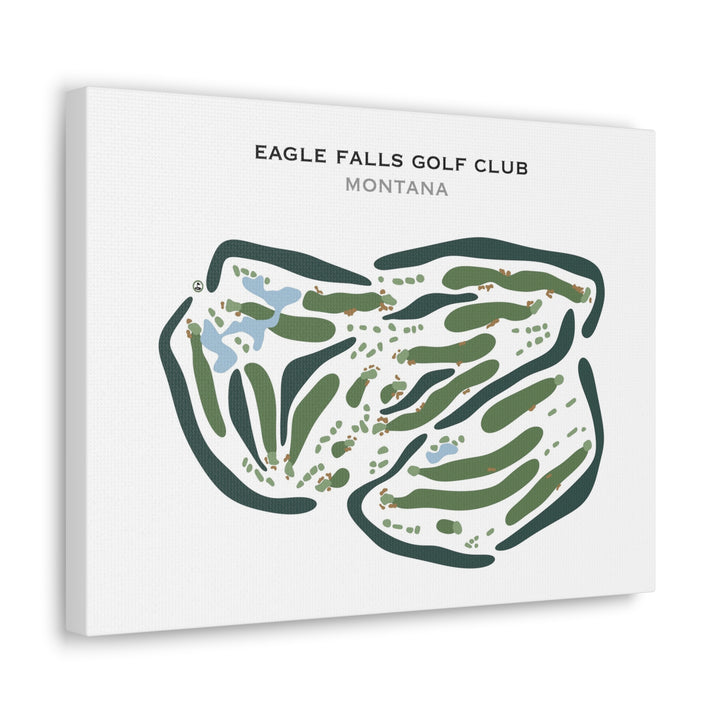 Eagle Falls Golf Club, Montana - Printed Golf Courses