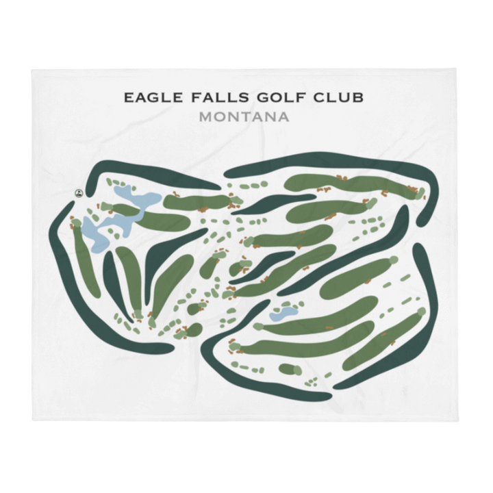 Eagle Falls Golf Club, Montana - Printed Golf Courses