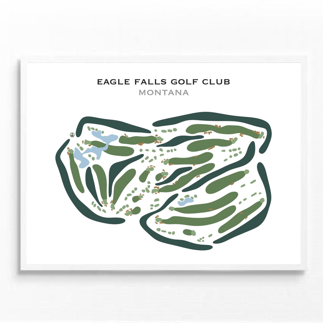 Eagle Falls Golf Club, Montana - Printed Golf Courses