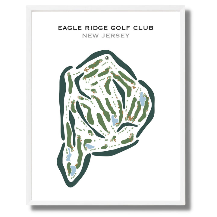 Eagle Ridge Golf Club, New Jersey - Printed Golf Courses