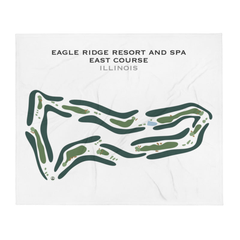 Eagle Ridge Resort & Spa, East Course, Illinois - Printed Golf Course