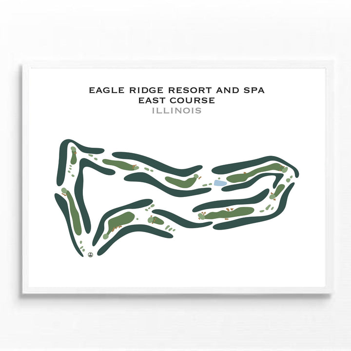 Eagle Ridge Resort & Spa, East Course, Illinois - Printed Golf Course