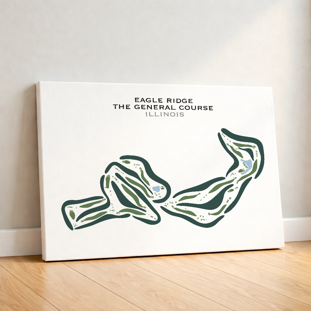 Eagle Ridge The General Golf Course, Illinois - Printed Golf Courses