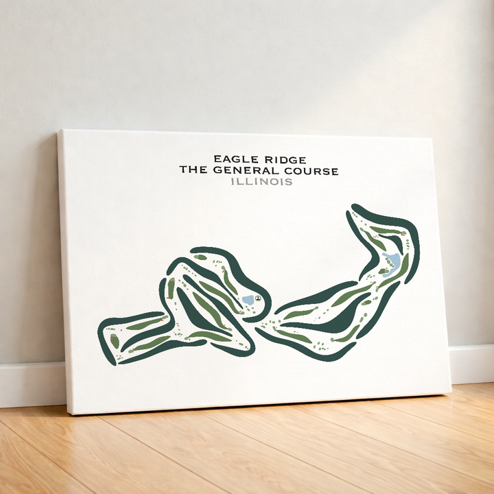 Eagle Ridge The General Golf Course, Illinois - Printed Golf Courses