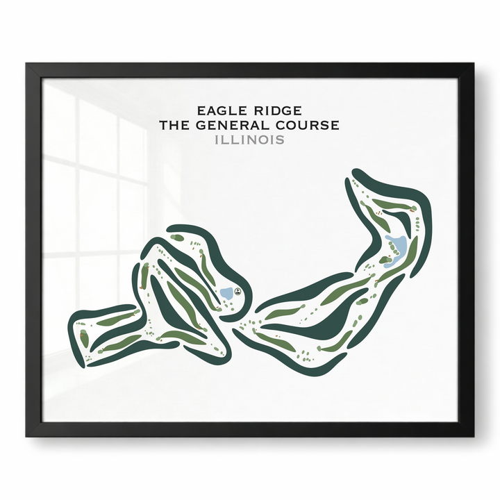 Eagle Ridge The General Golf Course, Illinois - Printed Golf Courses