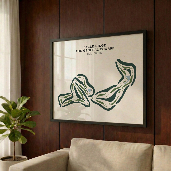 Eagle Ridge The General Golf Course, Illinois - Printed Golf Courses