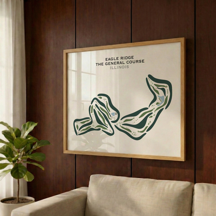 Eagle Ridge The General Golf Course, Illinois - Printed Golf Courses