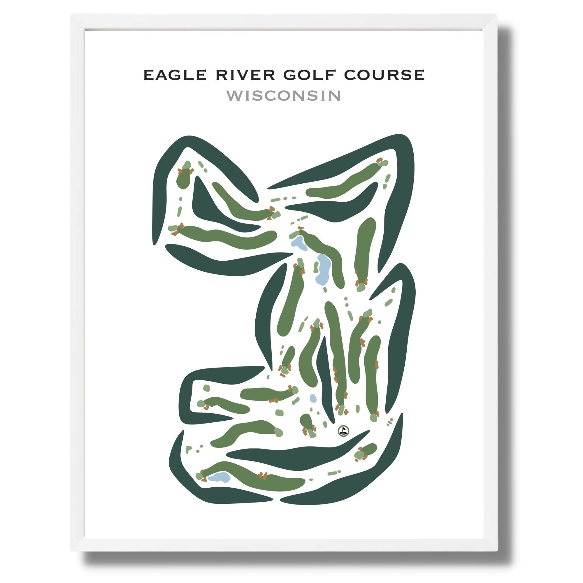 Buy the best printed golf course Eagle River Golf Course, Wisconsin