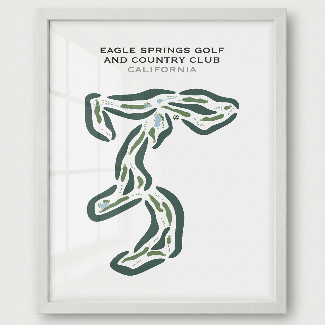 Eagle Springs Golf & Country Club, California - Printed Golf Courses