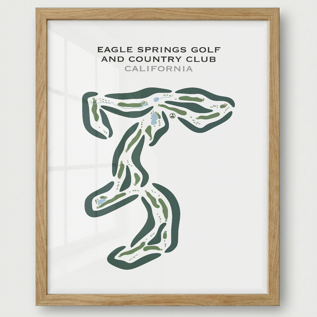 Eagle Springs Golf & Country Club, California - Printed Golf Courses