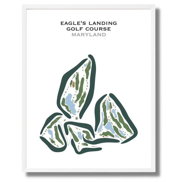 Eagle's Landing Golf Course, Maryland - Printed Golf Courses