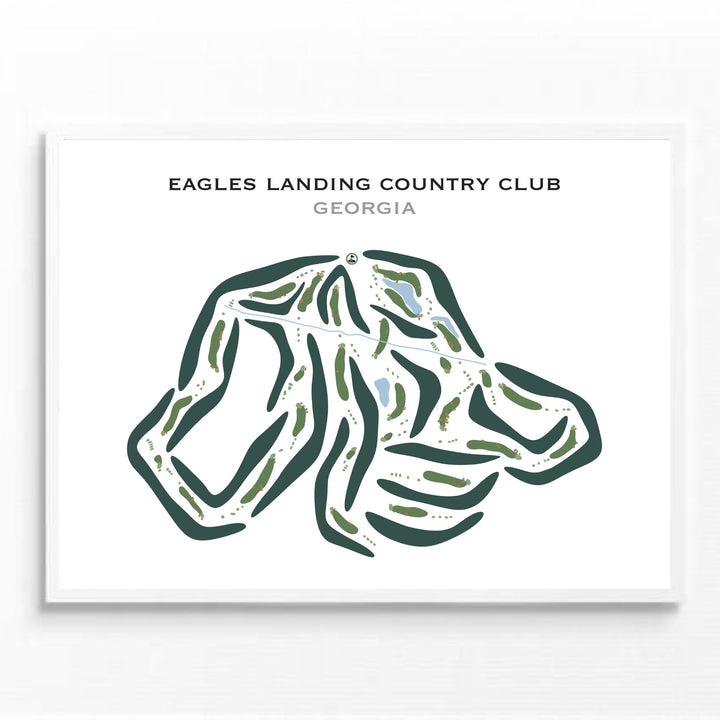 Eagles Landing Country Club, Georgia - Printed Golf Courses