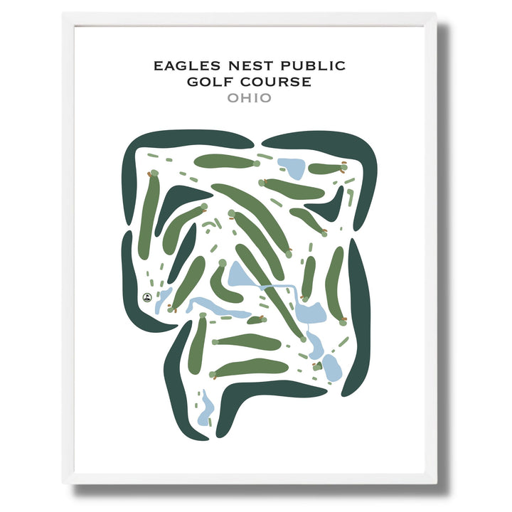 Eagles Nest Public Golf Course, Ohio - Printed Golf Courses