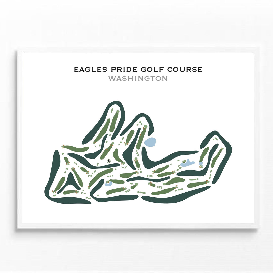 Eagles Pride Golf Course, Washington - Printed Golf Courses