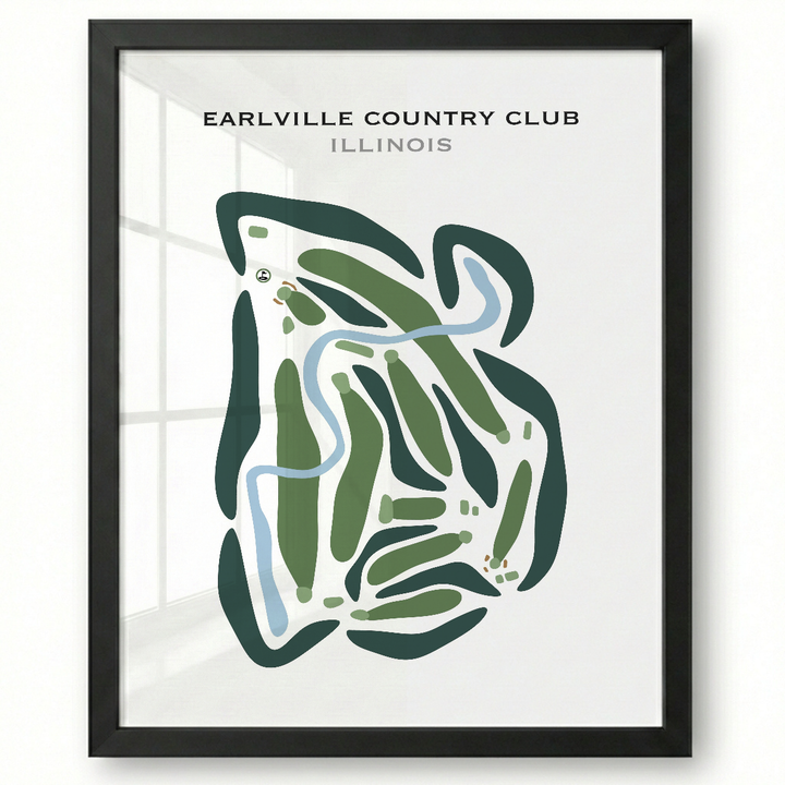 Earlville Country Club, Illinois - Printed Golf Courses