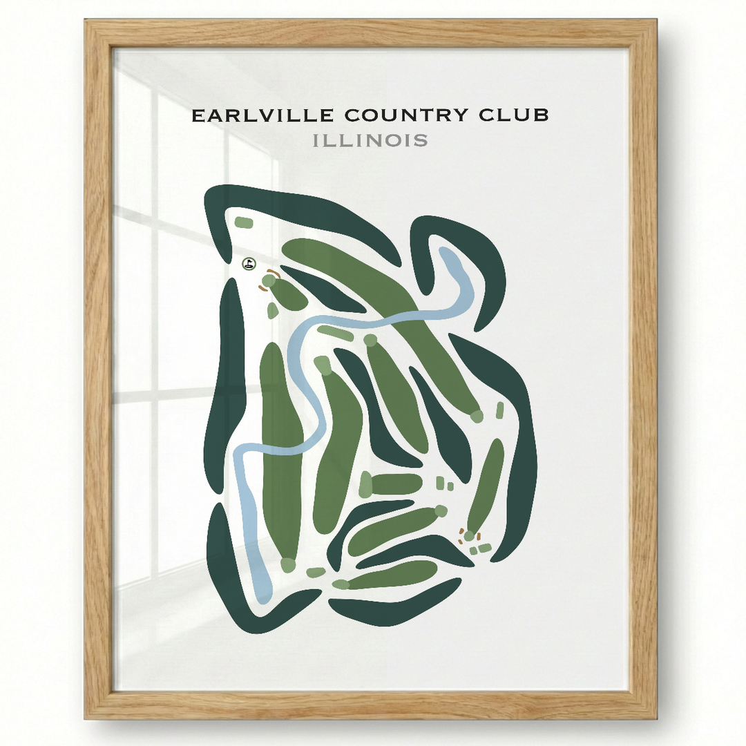 Earlville Country Club, Illinois - Printed Golf Courses