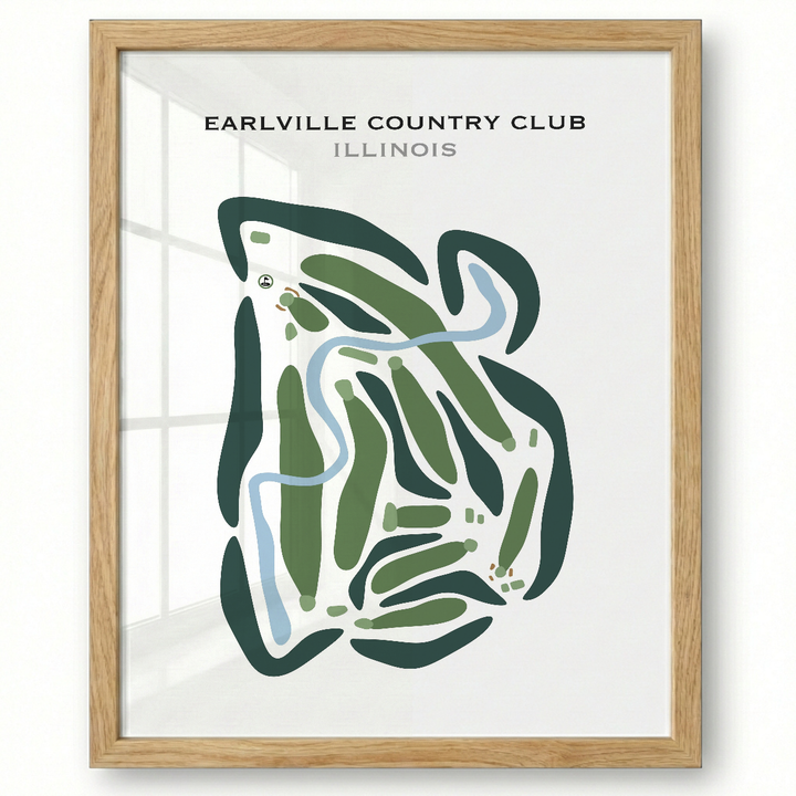 Earlville Country Club, Illinois - Printed Golf Courses