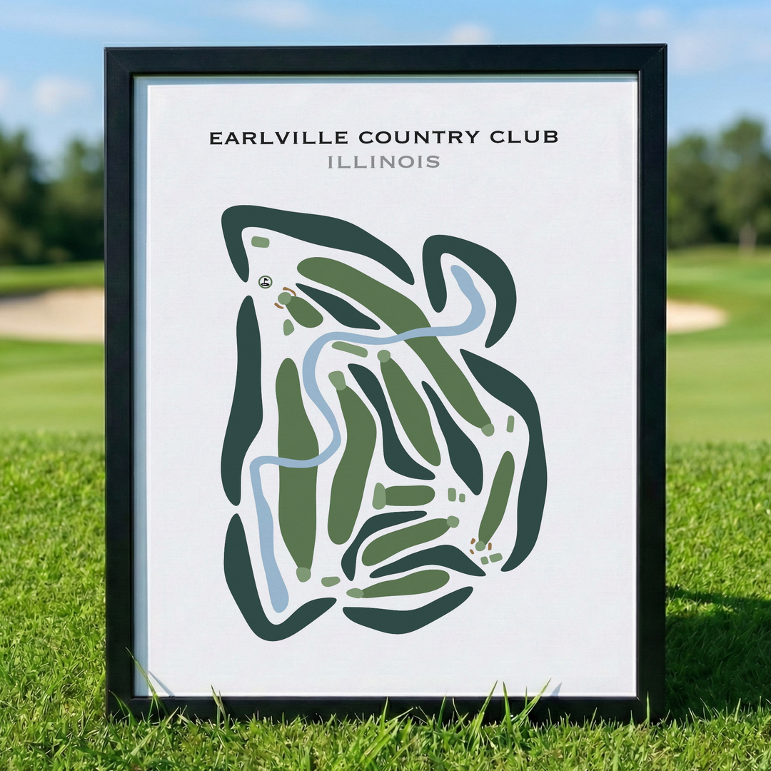 Earlville Country Club, Illinois - Printed Golf Courses