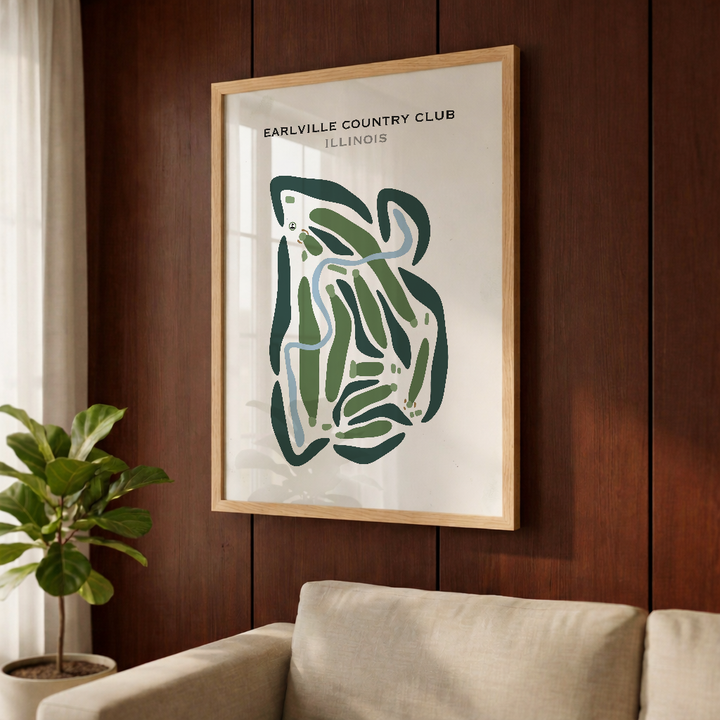 Earlville Country Club, Illinois - Printed Golf Courses