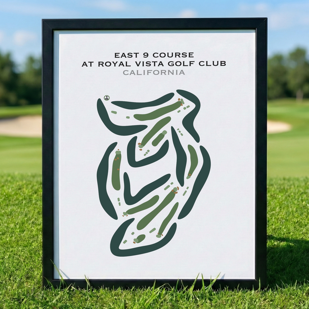 East 9 Course at Royal Vista Golf Club, California - Printed Golf Courses