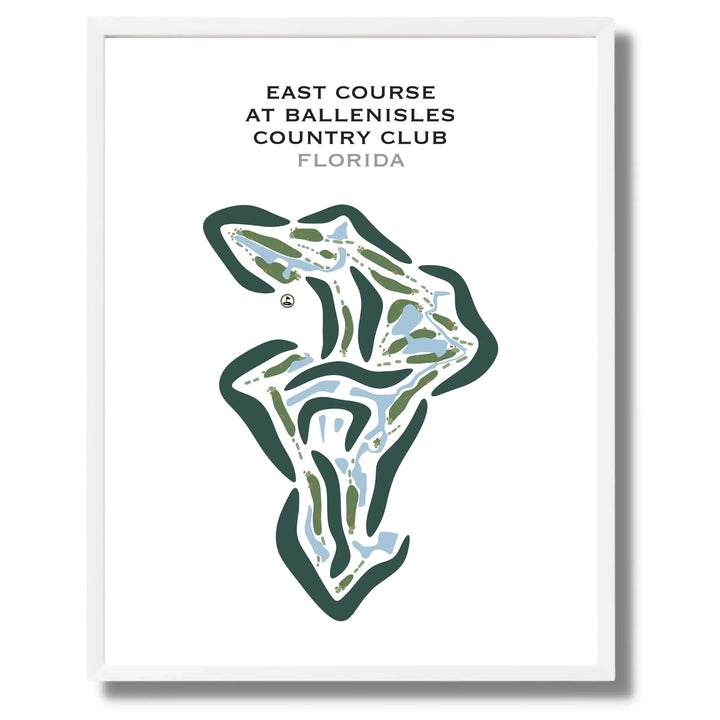 East Course at BallenIsles Country Club, Palm Beach Gardens, Florida - Printed Golf Courses