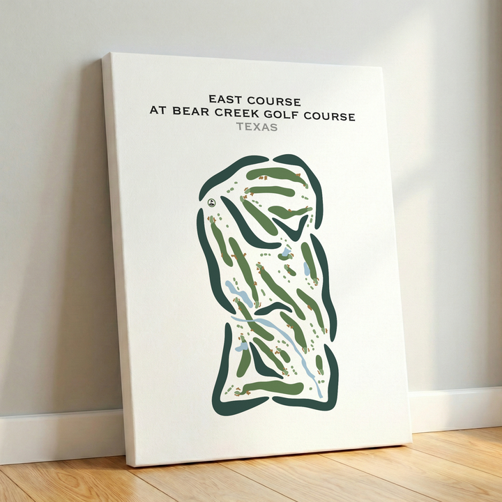 East Course at Bear Creek Golf Club, Texas - Printed Golf Courses