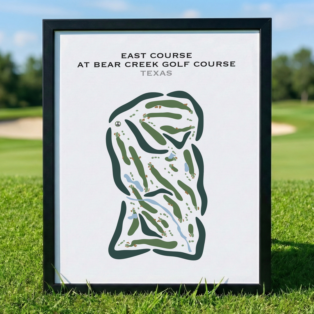 East Course at Bear Creek Golf Club, Texas - Printed Golf Courses
