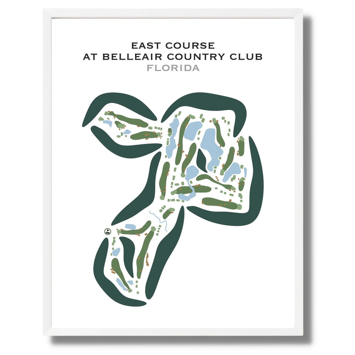 East Course at Belleair Country Club, Florida - Printed Golf Courses