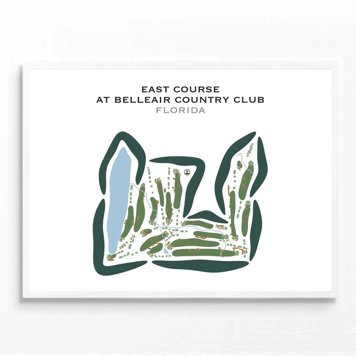 East Course at Belleair Country Club, Florida - Printed Golf Courses