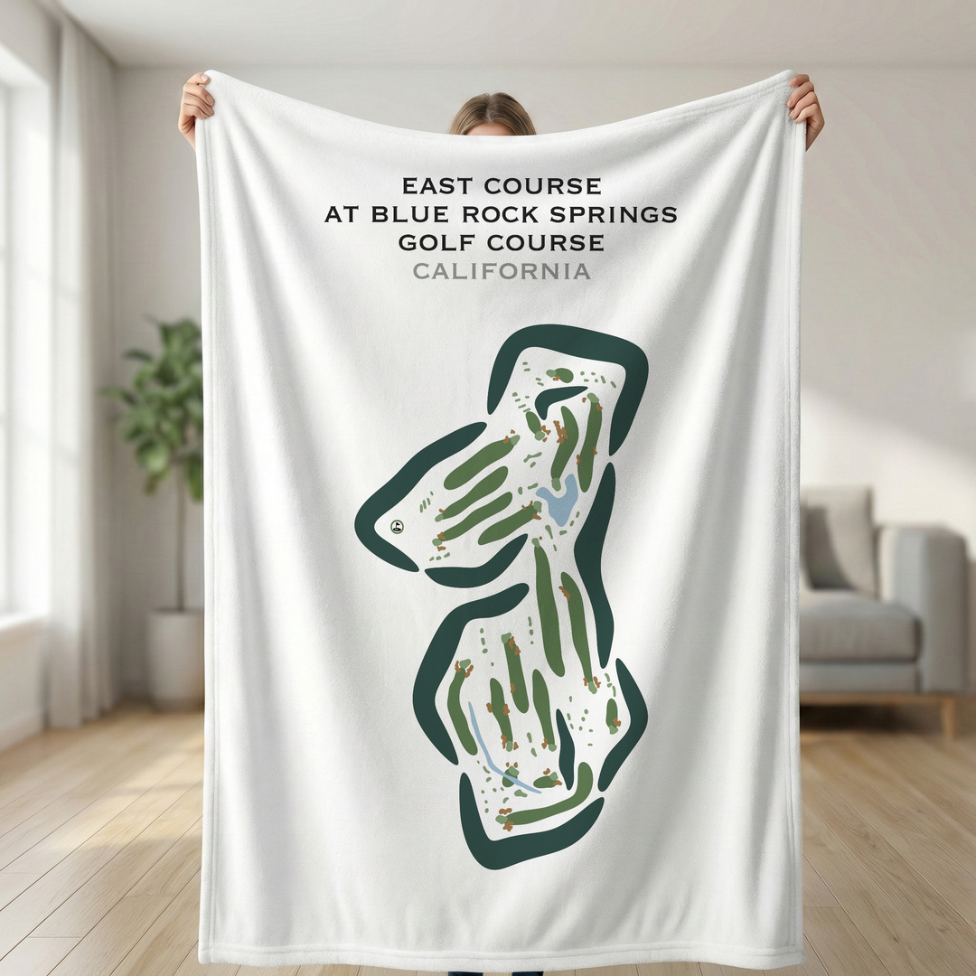 East Course at Blue Rock Springs Golf Course, California - Printed Golf Courses