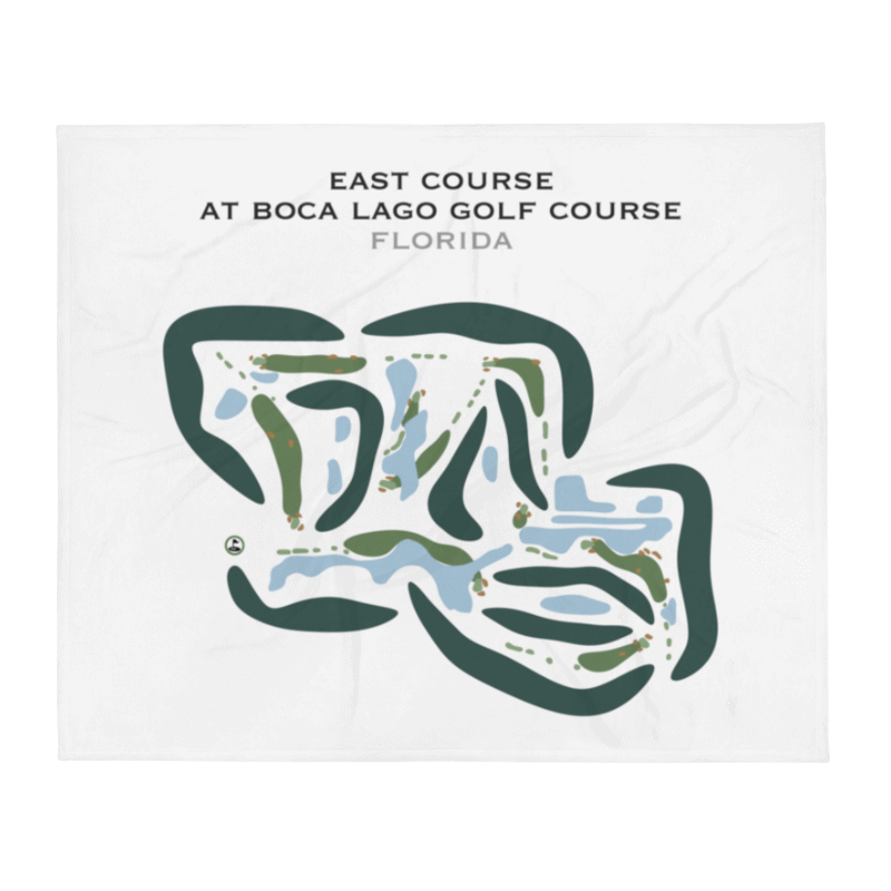 East Course at Boca Lago Golf Course, Florida - Printed Golf Courses