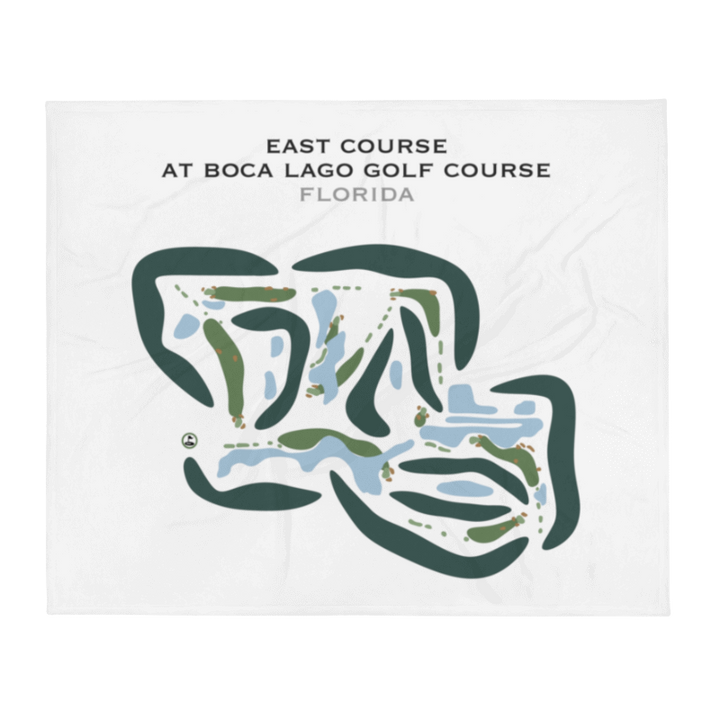 East Course at Boca Lago Golf Course, Florida - Printed Golf Courses