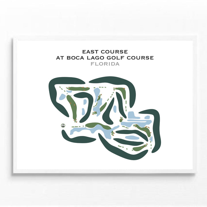 East Course at Boca Lago Golf Course, Florida - Printed Golf Courses