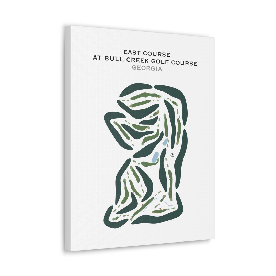 East Course at Bull Creek Golf Course, Georgia - Printed Golf Courses