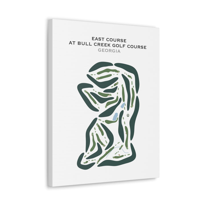 East Course at Bull Creek Golf Course, Georgia - Printed Golf Courses