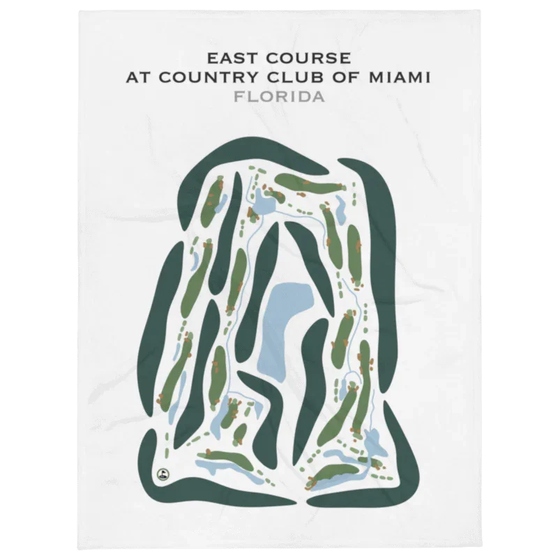 East Course at Country Club of Miami, Florida - Printed Golf Courses