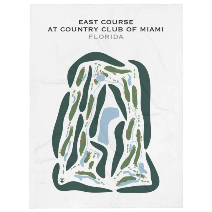 East Course at Country Club of Miami, Florida - Printed Golf Courses