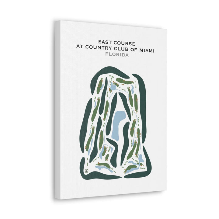 East Course at Country Club of Miami, Florida - Printed Golf Courses
