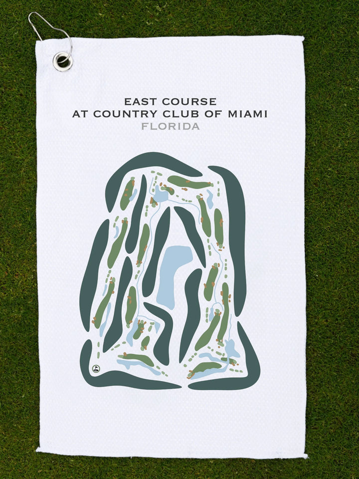 East Course at Country Club of Miami, Florida - Printed Golf Courses
