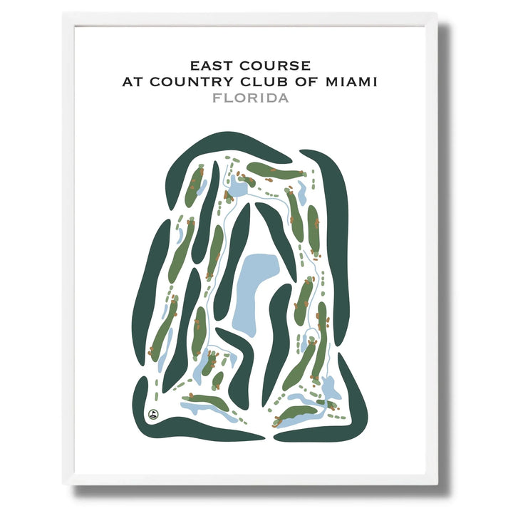 East Course at Country Club of Miami, Florida - Printed Golf Courses