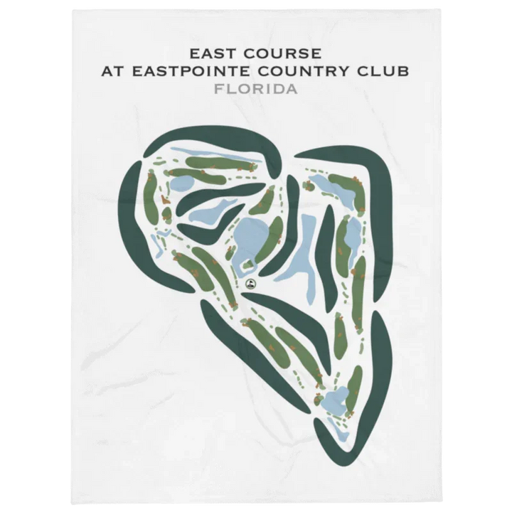 East Pointe Country Club, East Course, Florida - Printed Golf Courses