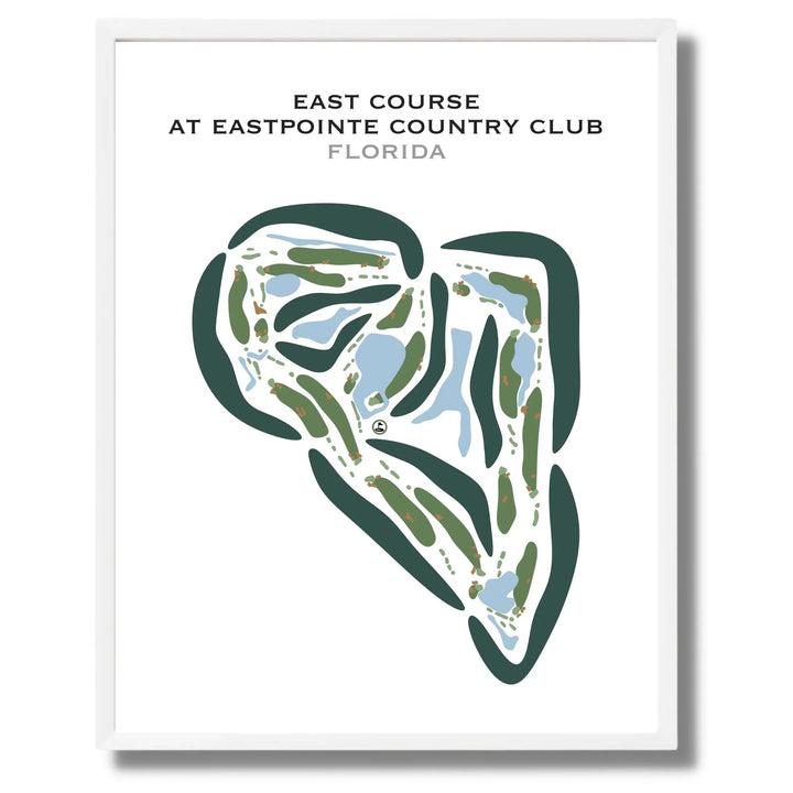 East Pointe Country Club, East Course, Florida - Printed Golf Courses